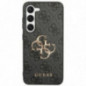 Samsung Galaxy S24 ULTRA Coque Guess Leather 4G Metal Logo Noir