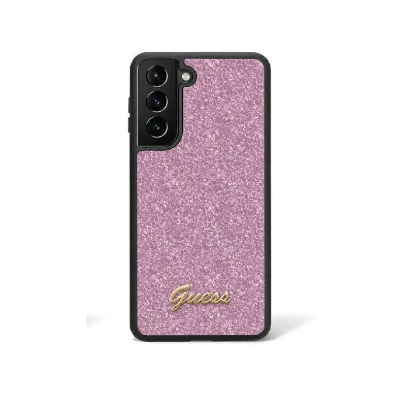 Samsung Galaxy S24 Coque Guess Glitter Script Violet (Purple) Samsung Galaxy S24 Coque Guess Glitter Script Violet (Purple)
