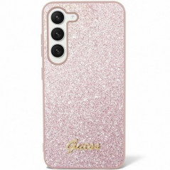 Samsung Galaxy S24 ULTRA Coque Guess Glitter Script Rose