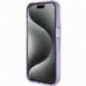 Apple iPhone 15 Pro Coque Guess Glitter Script Logo - Ring stand MagSAFE  Violet (Purple)