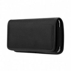 Apple iPhone 13 Pro Max Etui universel, Étuis horizontaux Horizontal Belt Holster OXFORD Noir