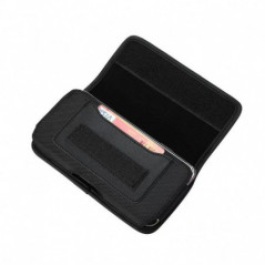 Apple iPhone 12 mini Etui universel, Étuis horizontaux Horizontal Belt Holster OXFORD Noir