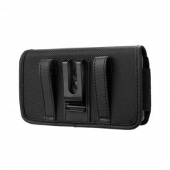 Apple iPhone 12 mini Etui universel, Étuis horizontaux Horizontal Belt Holster OXFORD Noir
