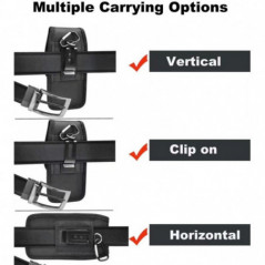 Apple iPhone 13 mini Etui universel, Étuis verticaux Vertical Belt Holster OXFORD Noir