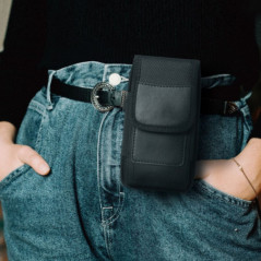 Apple iPhone 13 mini Etui universel, Étuis verticaux Vertical Belt Holster OXFORD Noir