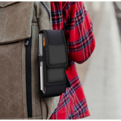 Apple iPhone 13 mini Etui universel, Étuis verticaux Vertical Belt Holster OXFORD Noir