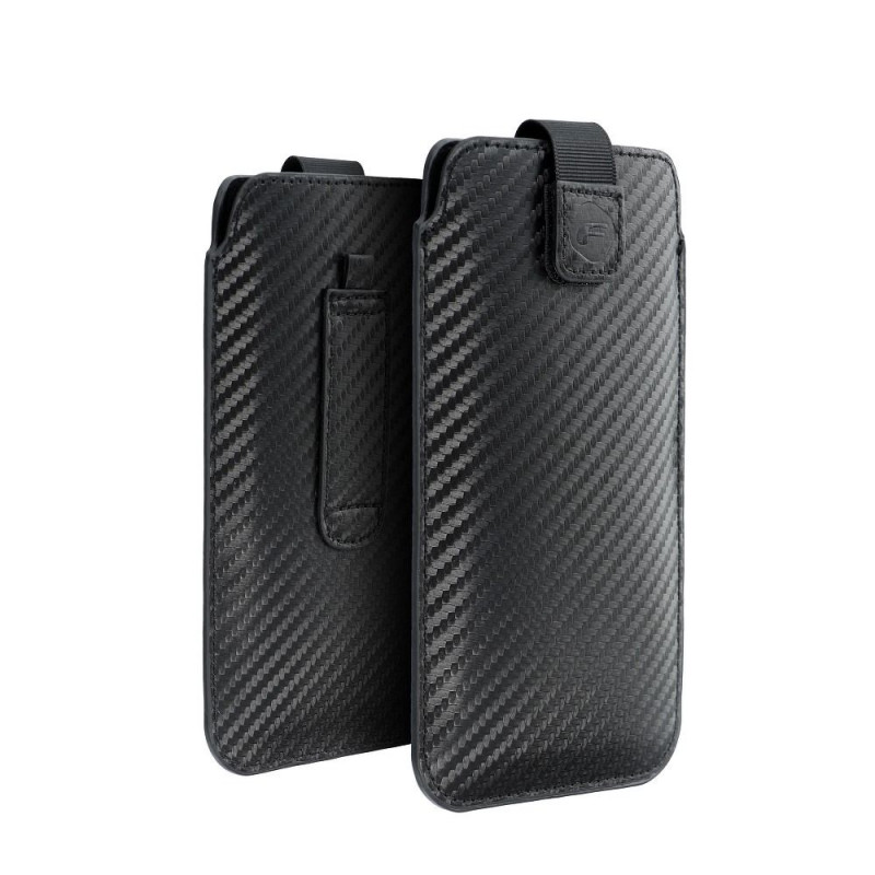 Samsung Galaxy S21 FE 5G Etui universel Pocket Carbon Modèle de carbone  Noir 