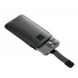 Samsung Galaxy A52 LTE Etui universel Pocket Carbon Modèle de carbone  Noir 