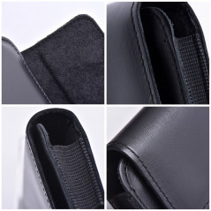 Apple iPhone 12 Etui universel, Étuis horizontaux, Étui de ceinture ROYAL Crazy Horse Noir 