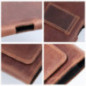 Apple iPhone 12 Etui universel, Étuis horizontaux, Étui de ceinture ROYAL Crazy Horse Brun 