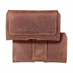 Samsung Galaxy S20 FE Etui universel, Étuis horizontaux, Étui de ceinture ROYAL Crazy Horse Brun 