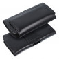 Apple iPhone 13 mini Etui universel, Étuis horizontaux, Étui de ceinture ROYAL Crazy Horse Noir 