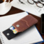 Apple iPhone 12 Etui universel, Étui de ceinture ROYAL - Leather universal flap pocket Brun