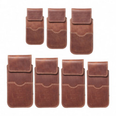 Apple iPhone 12 Etui universel, Étui de ceinture ROYAL - Leather universal flap pocket Brun