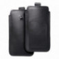 Samsung Galaxy A52 LTE Etui universel, Étui de ceinture ROYAL - Leather universal flap pocket Noir
