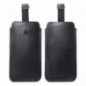 XIAOMI Redmi Note 10 Etui universel, Étui de ceinture ROYAL - Leather universal flap pocket Noir