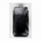 Samsung Galaxy A12 Etui universel, Étui de ceinture ROYAL - Leather universal flap pocket Noir