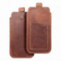 Apple iPhone 13 Etui universel, Étui de ceinture ROYAL - Leather universal flap pocket Brun