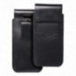 XIAOMI Redmi 12 Etui universel, Étui de ceinture ROYAL - Leather universal flap pocket Noir