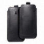 XIAOMI Redmi 12 Etui universel, Étui de ceinture ROYAL - Leather universal flap pocket Noir