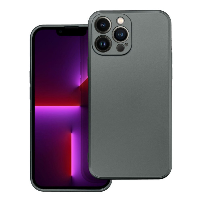 Apple iPhone 13 Pro Max Coque Metallic Gris
