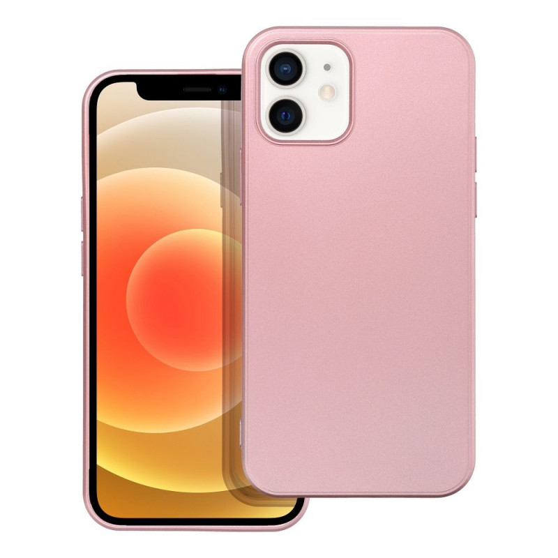 Apple iPhone 12 Pro Coque Metallic Rose