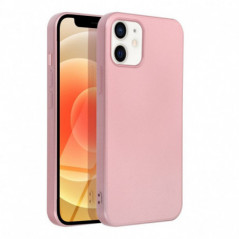 Apple iPhone 12 Coque Metallic Rose