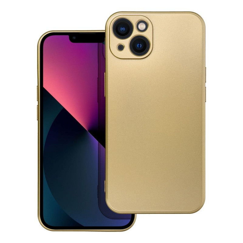 Apple iPhone 13 Coque Metallic Or