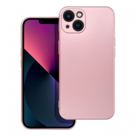 Apple iPhone 13 Coque Metallic Rose