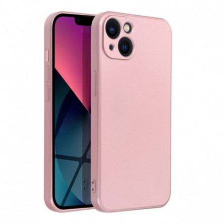Apple iPhone 13 Coque Metallic Rose