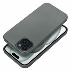 Apple iPhone 15 Plus Coque Metallic Gris