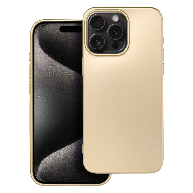 Apple iPhone 15 Pro Max Coque Metallic Or