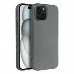 Apple iPhone 15 Coque Metallic Gris