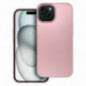Apple iPhone 15 Coque Metallic Rose