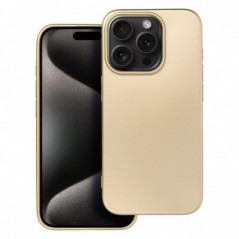 Apple iPhone 15 Pro Coque Metallic Or
