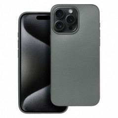 Apple iPhone 15 Pro Max Coque Metallic Gris