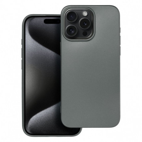 Apple iPhone 15 Pro Max Coque Metallic Gris