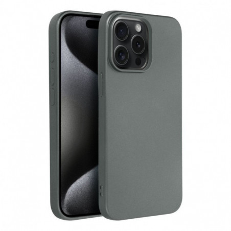 Apple iPhone 15 Pro Max Coque Metallic Gris