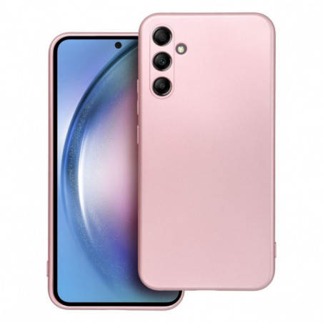 Samsung Galaxy A34 Coque Metallic Rose