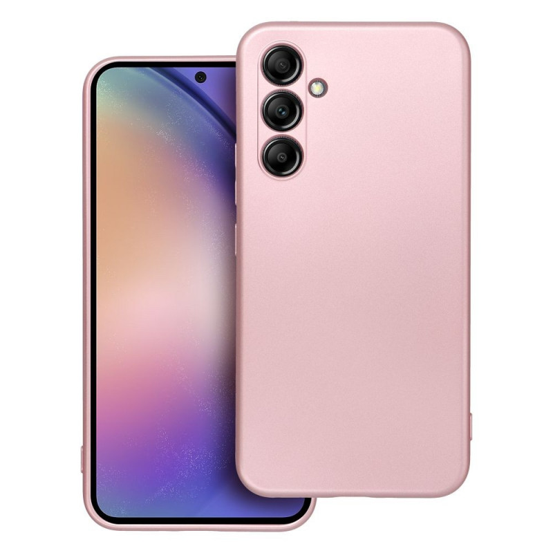 Samsung Galaxy A54 Coque Metallic Rose