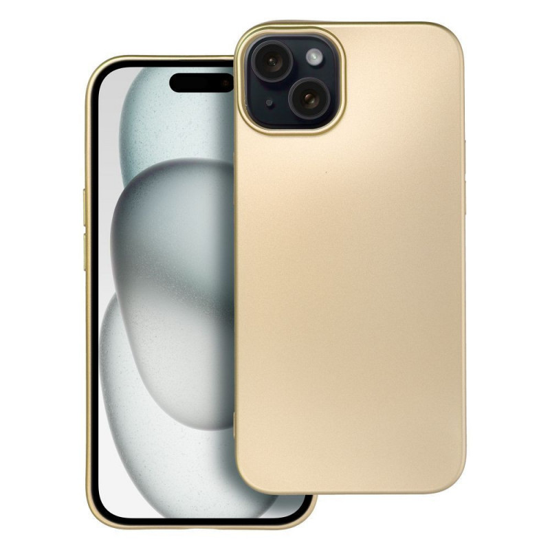 Apple iPhone 15 Plus Coque Metallic Or