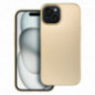 Apple iPhone 15 Coque Metallic Or
