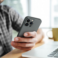 Apple iPhone SE 2022 5G Coque Metallic Gris