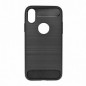 Apple iPhone X Coque Carbon Élégant  Noir