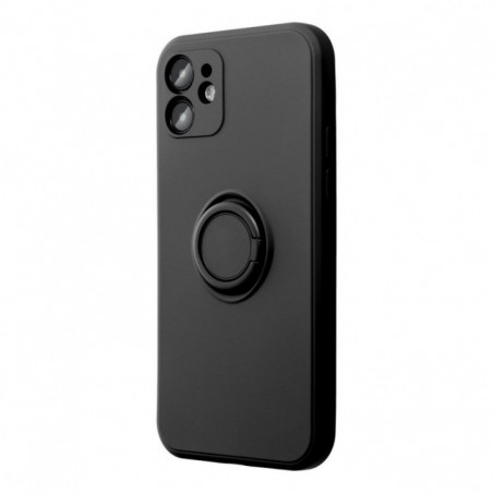 Apple iPhone 16 Plus Coque Silicone ring Noir