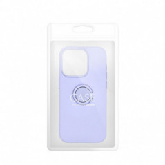 Apple iPhone 16 Plus Coque Silicone ring Violet (Violet)