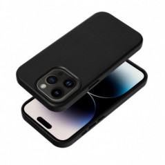 Apple iPhone 16 Pro Max Coque Leather Mag Cover Élégant  MagSAFE  Noir