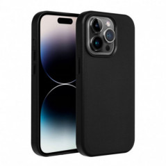 Apple iPhone 16 Plus Coque Leather Mag Cover Élégant  MagSAFE  Noir