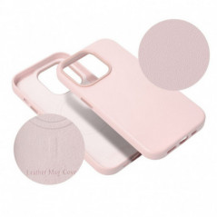 Apple iPhone 16 Coque Leather Mag Cover Élégant  MagSAFE  Rose sable