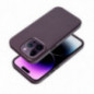 Apple iPhone 16 Pro Coque Leather Mag Cover Élégant  MagSAFE  Violet foncé